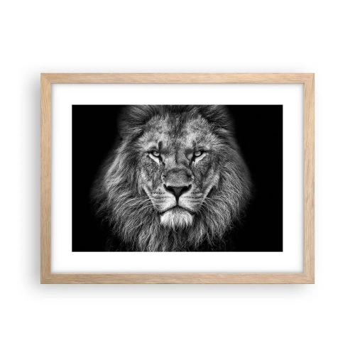 Póster en marco roble claro - Con el atuendo de la coronación - 40x30 cm