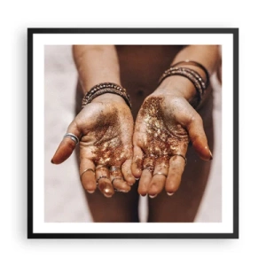 Póster en marco negro - Un regalo para ti - 60x60 cm