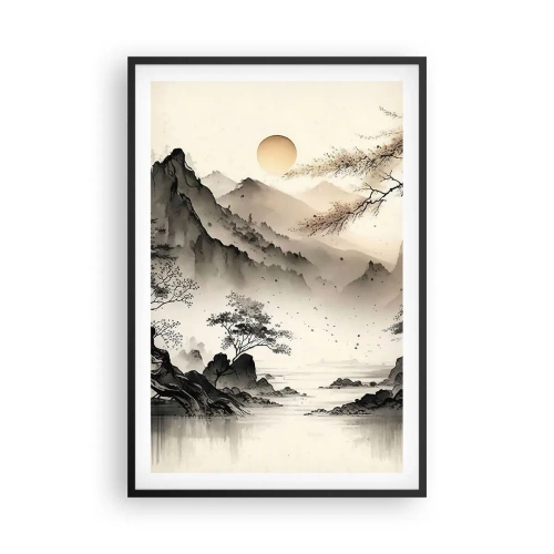 Póster en marco negro - El encanto único de Oriente - 61x91 cm