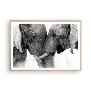 Póster en marco roble claro - Una confesión sincera - 100x70 cm