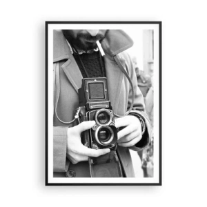 Póster en marco negro - En estilo retro - 70x100 cm