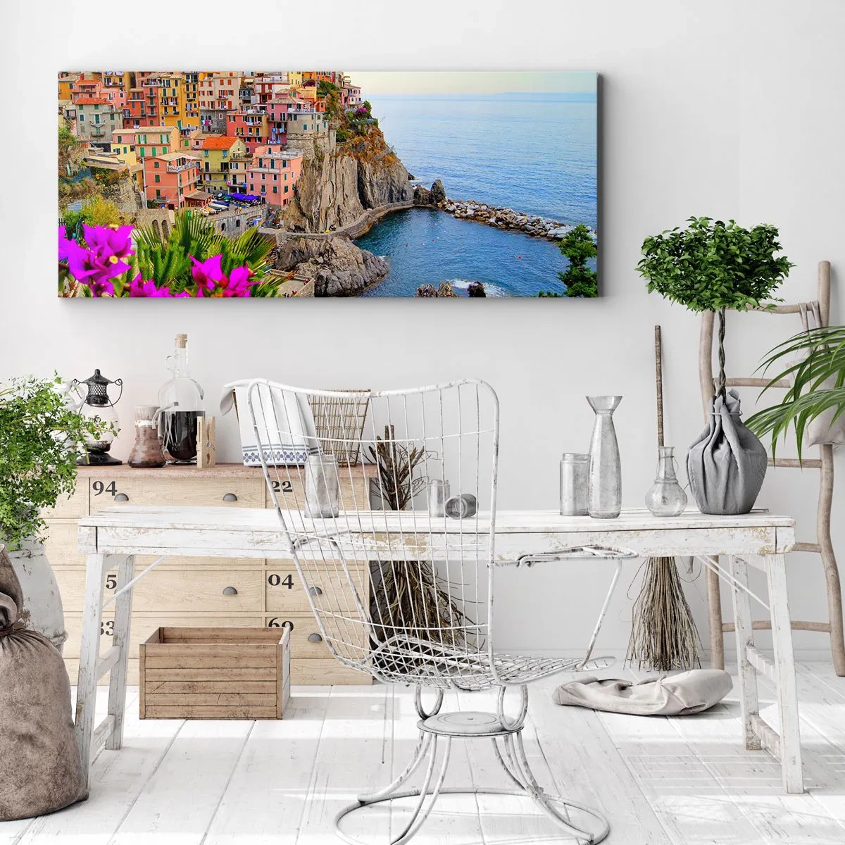 Cuadro sobre lienzo - Impresión de Imagen - La ciudad de la risa - 100x40 cm