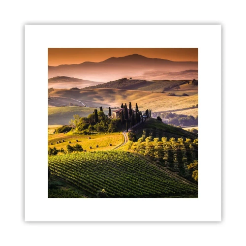 Póster - Paisaje toscano - 30x30 cm