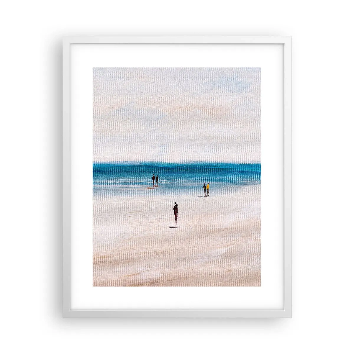 Póster en marco blanco - Necesidad natural - 40x50 cm