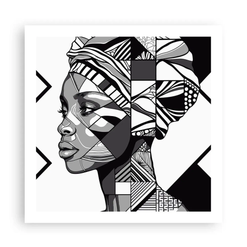 Póster - Retrato étnico - 60x60 cm