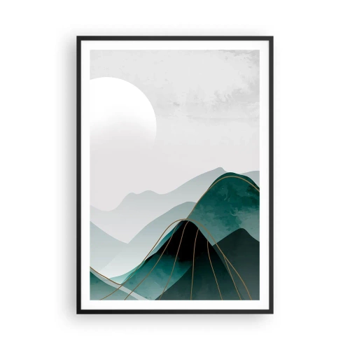 Póster en marco negro - Con toda la majestuosidad - 70x100 cm