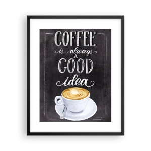 Póster en marco negro - Por supuesto - 40x50 cm