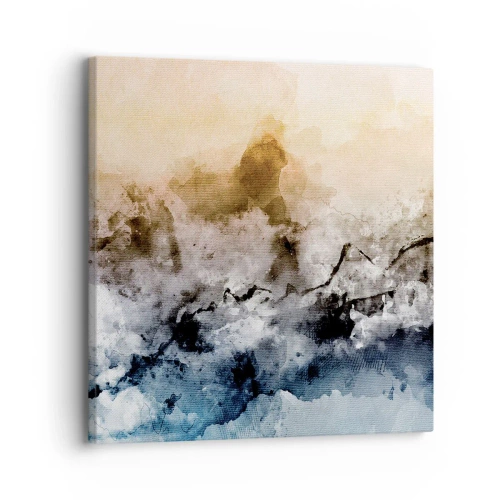 Cuadro sobre lienzo - Impresión de Imagen - Hundido en una nube de niebla - 30x30 cm
