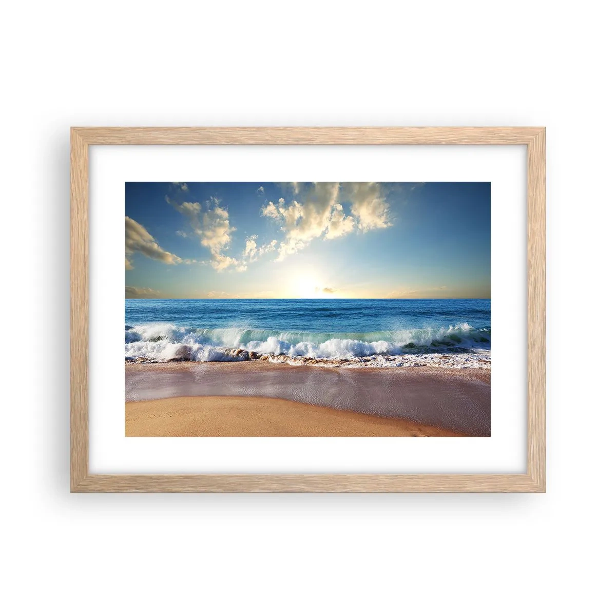 Póster en marco roble claro - Movimiento y quietud al mismo tiempo - 40x30 cm