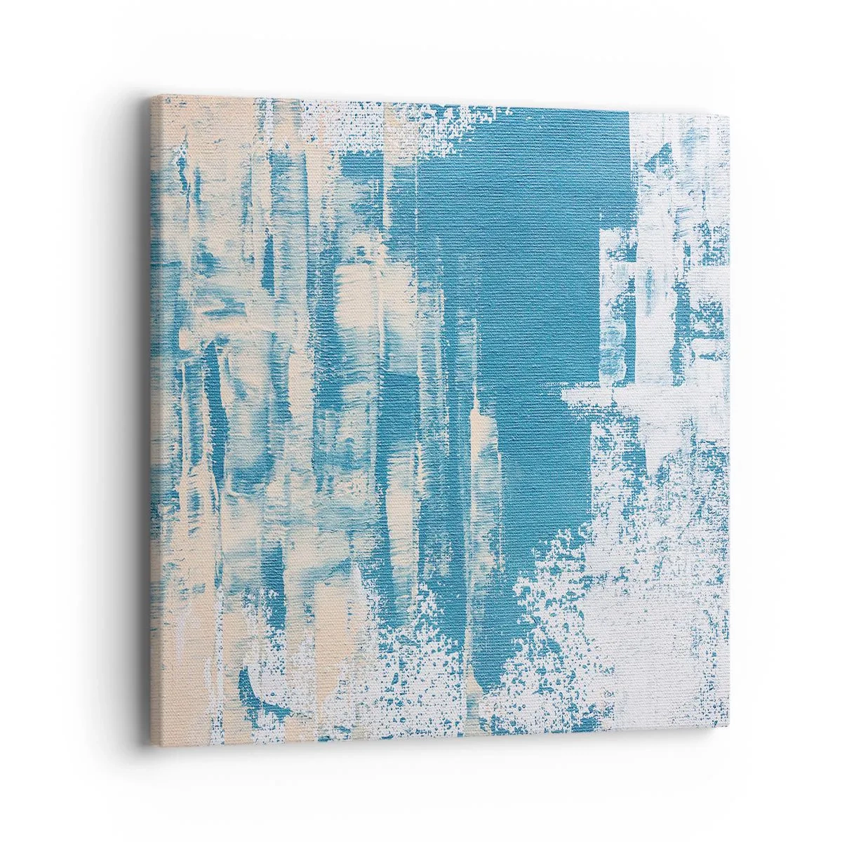 Cuadro sobre lienzo - Impresión de Imagen - A través de un carámbano - 40x40 cm