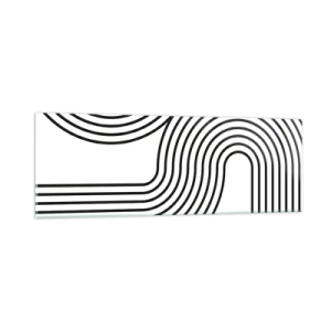 Cuadro sobre vidrio - Impresiones sobre Vidrio - En una curva - 90x30 cm