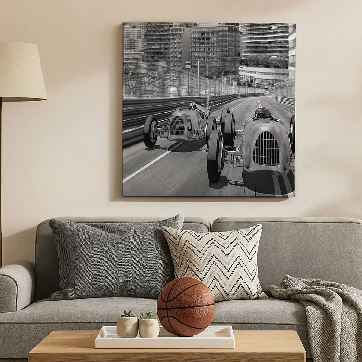 Cuadro sobre lienzo - Impresión de Imagen - Érase una vez en Montecarlo - 30x30 cm