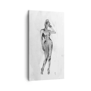 Cuadro sobre lienzo - Impresión de Imagen - Un estudio sobre el ideal de feminidad - 45x80 cm