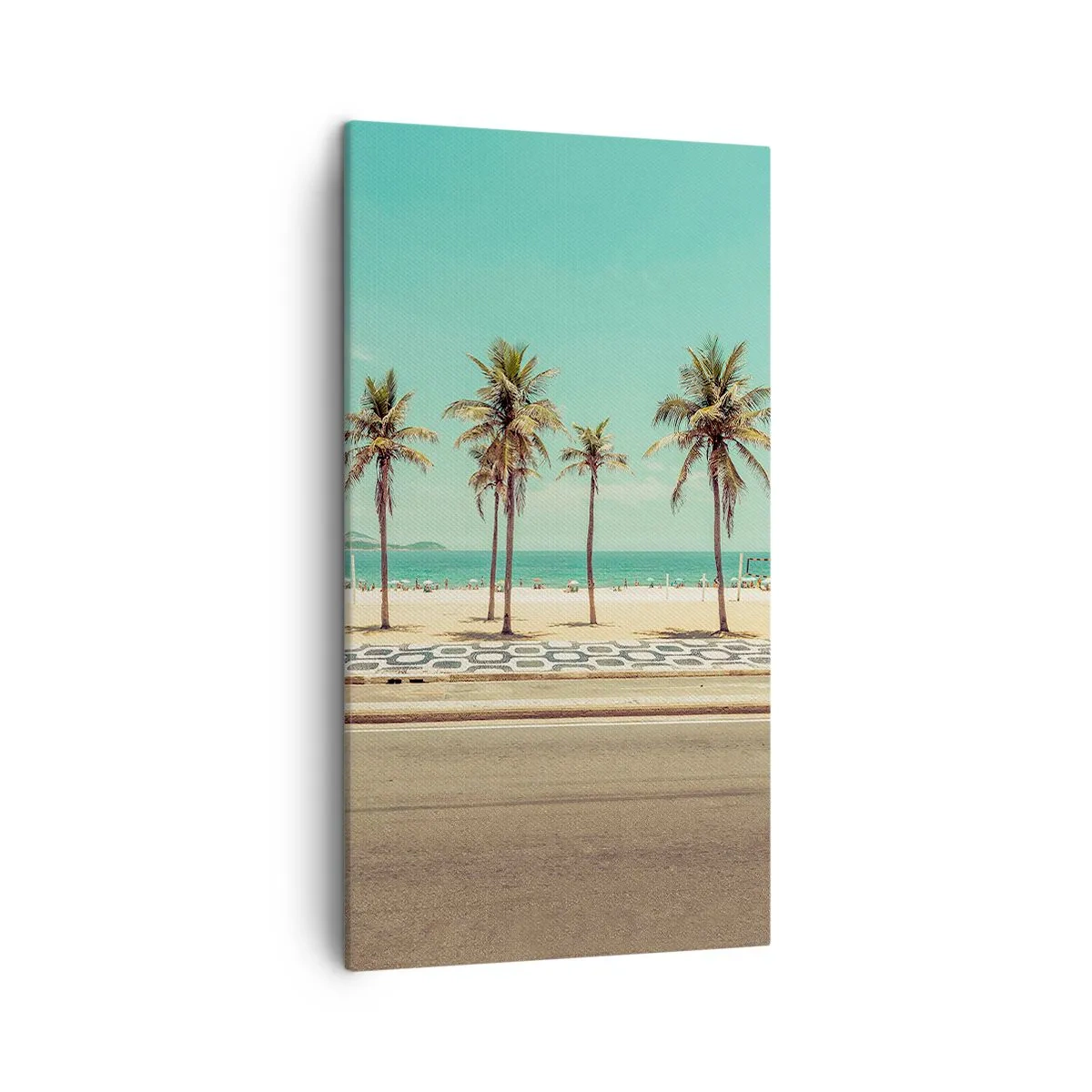 Cuadro sobre lienzo - Impresión de Imagen - En la playa - 45x80 cm