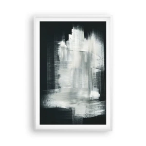 Póster en marco blanco - Tejido vertical y horizontal - 61x91 cm