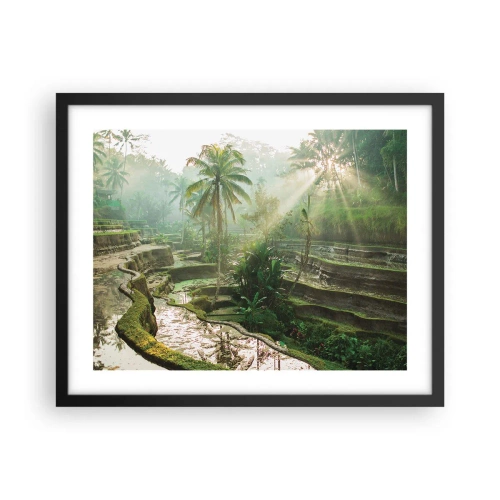 Póster en marco negro - Crecer bajo el sol - 50x40 cm