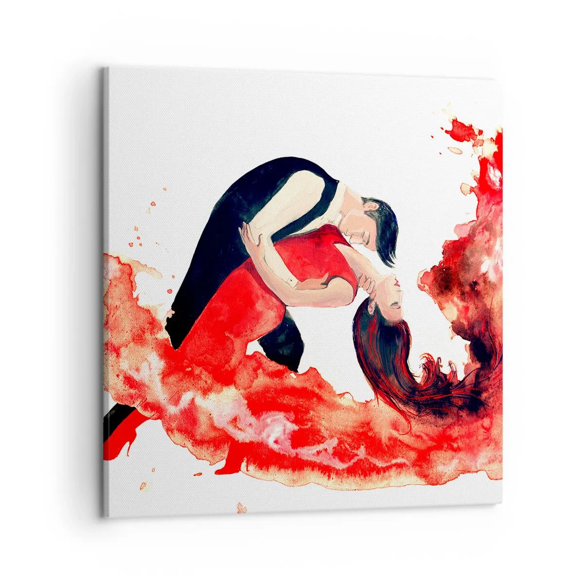Cuadro sobre lienzo - Impresión de Imagen - El tango: una ola sensual - 50x50 cm