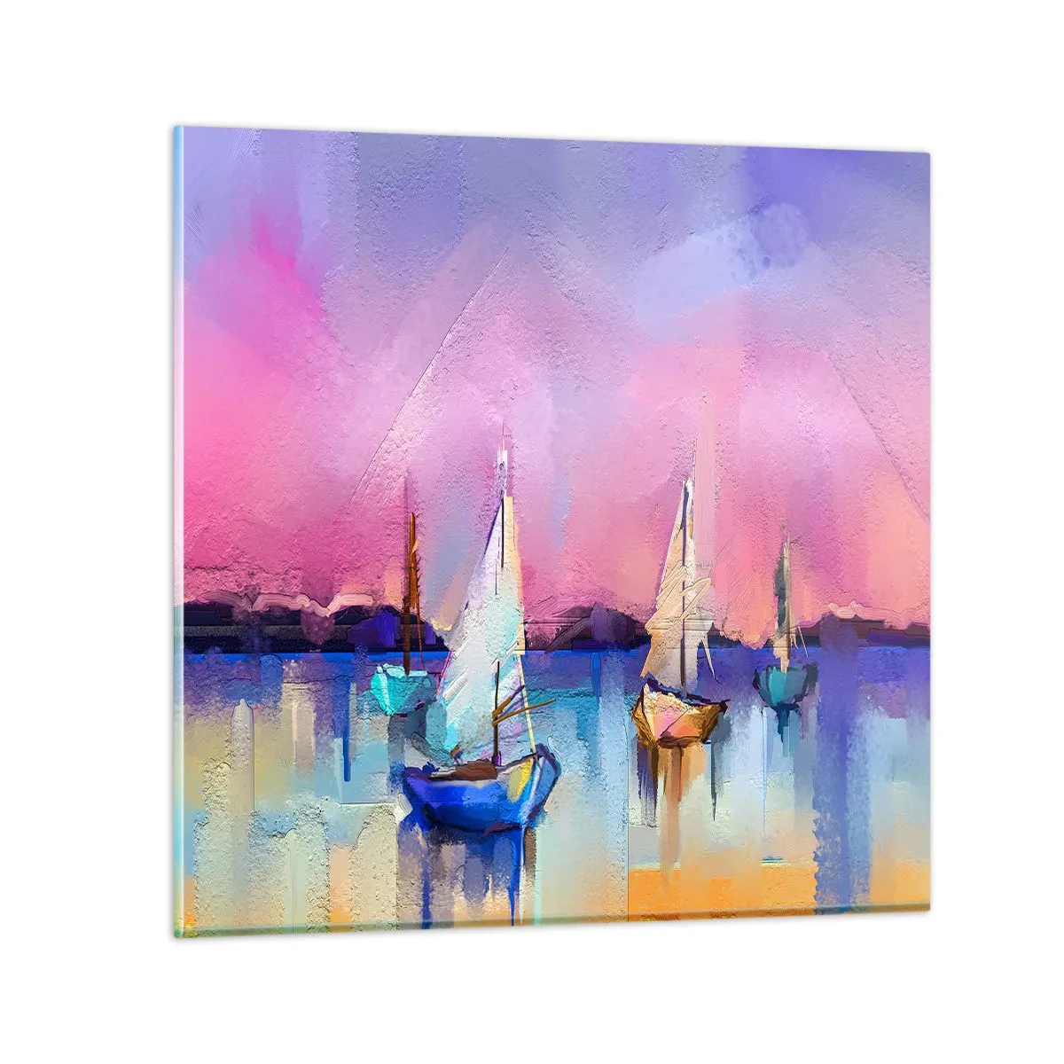 Cuadro sobre vidrio - Impresiones sobre Vidrio - Dirección alta mar - 30x30 cm
