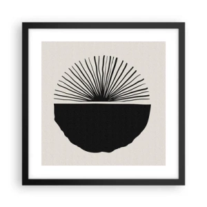 Póster en marco negro - Un abanico de posibilidades - 40x40 cm