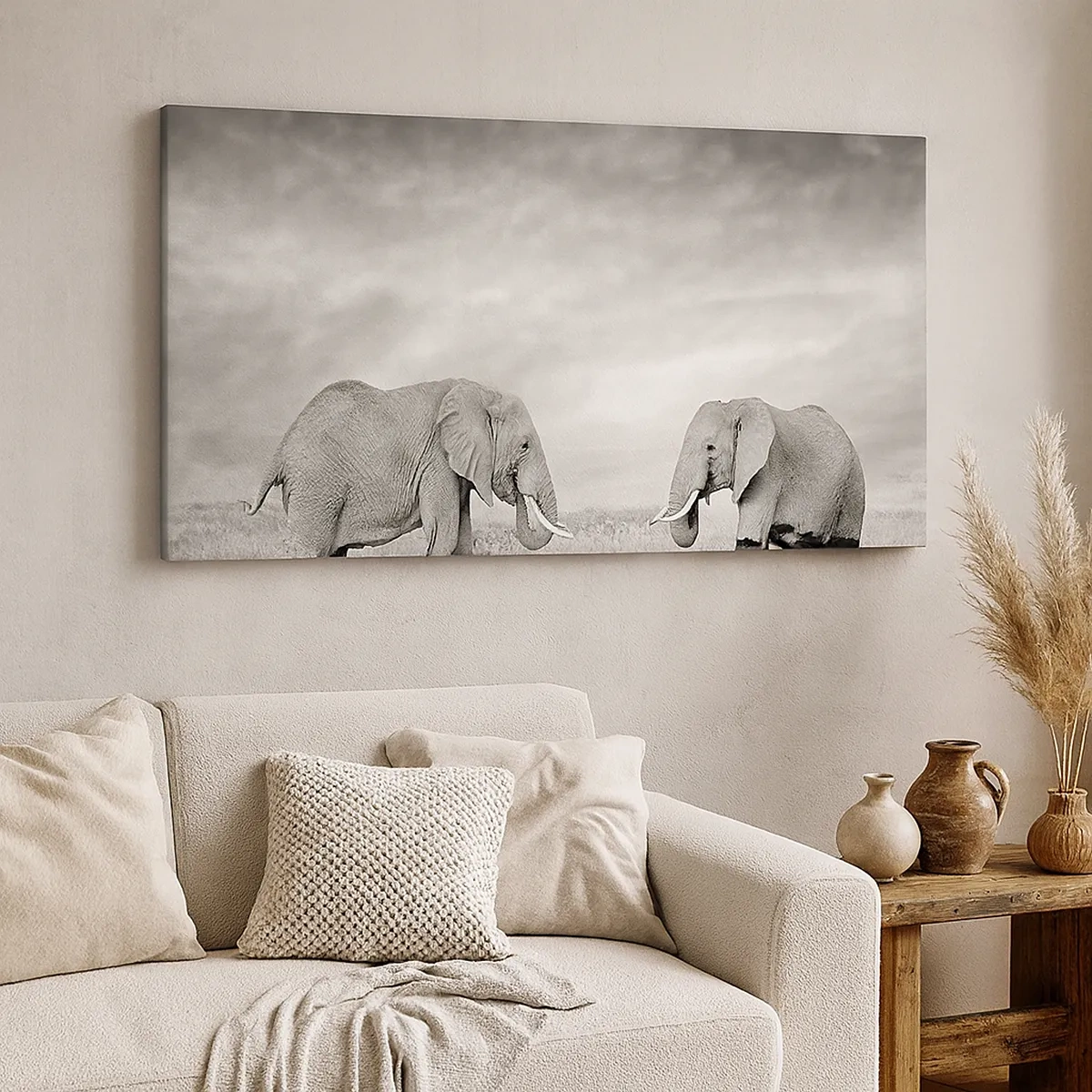 Cuadro sobre lienzo - Impresión de Imagen - El gris es hermoso - 30x30 cm