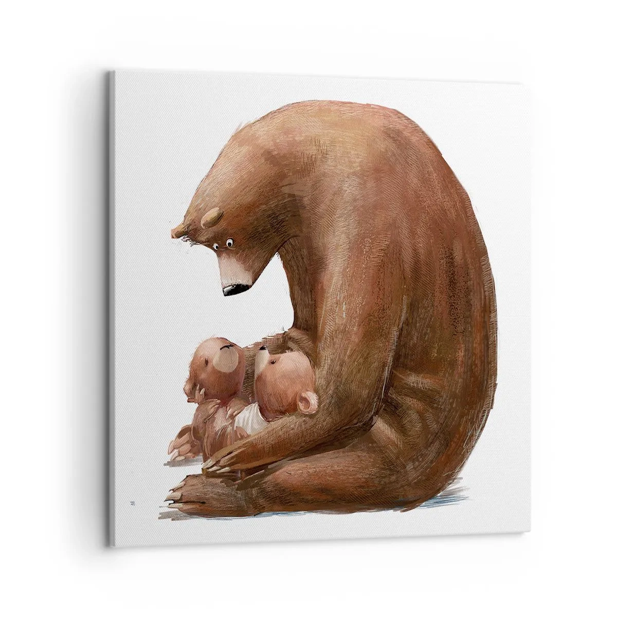 Cuadro sobre lienzo - Impresión de Imagen - Dulces sueños, niños - 50x50 cm