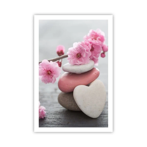 Póster - Felicidad con la flor del cerezo - 61x91 cm