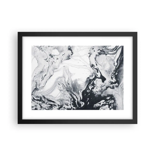 Póster en marco negro - Dentro de la Tierra - 40x30 cm