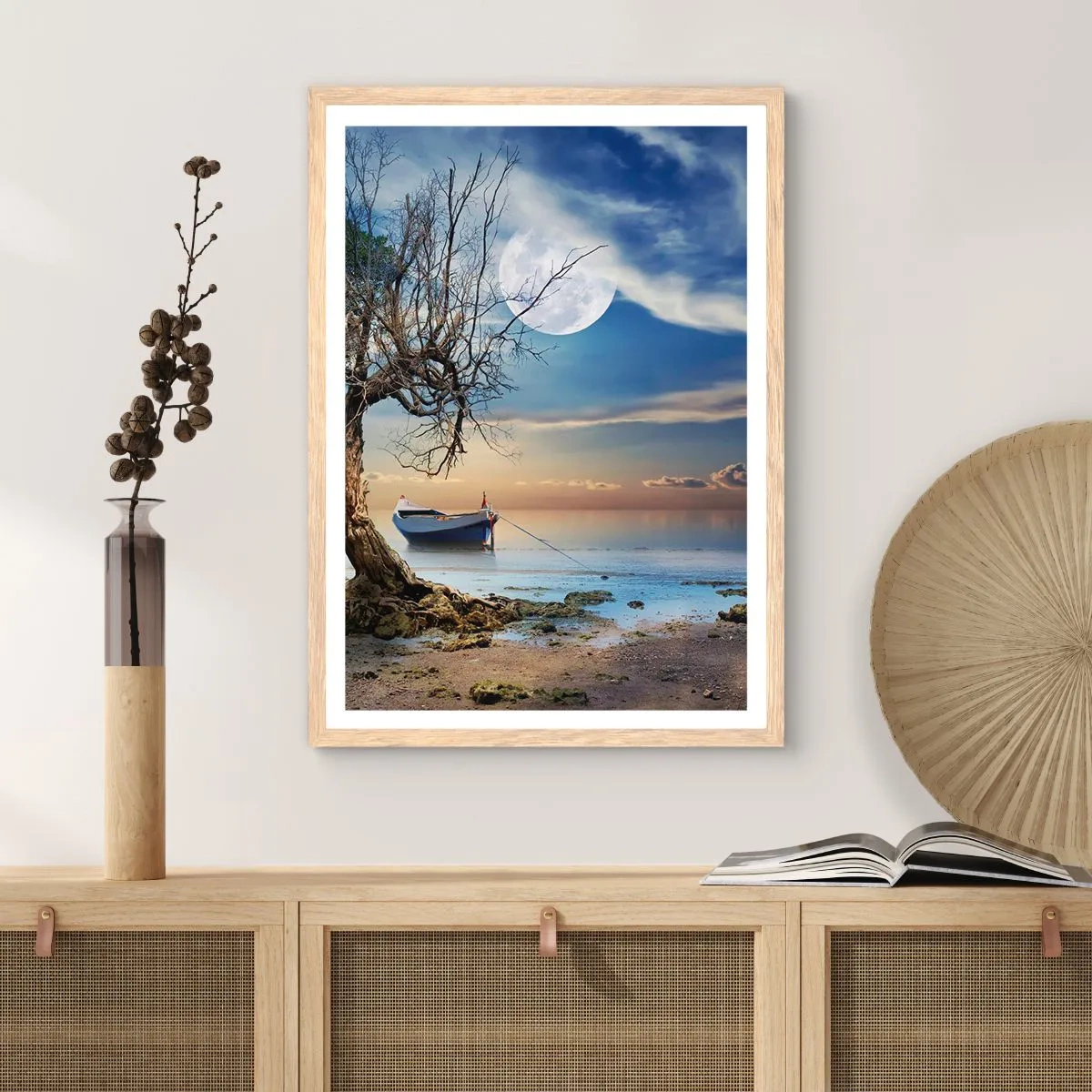 Póster en marco roble claro - ¿Es el final o el principio? - 70x100 cm