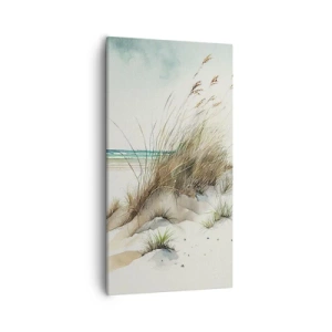 Cuadro sobre lienzo - Impresión de Imagen - Rodeada por arena - 55x100 cm