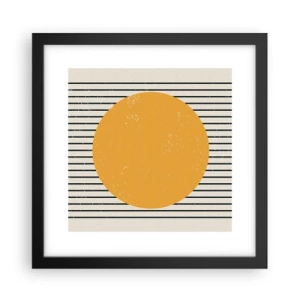 Póster en marco negro - El poder de la sencillez - 30x30 cm