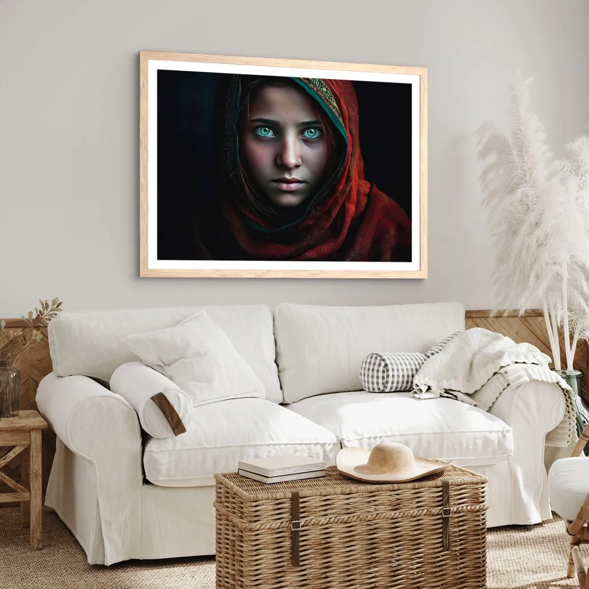 Póster en marco roble claro - Princesa del Este - 91x61 cm