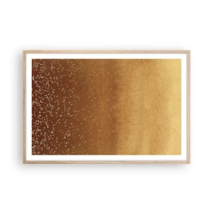 Póster en marco roble claro - Nacimiento de la luz - 91x61 cm