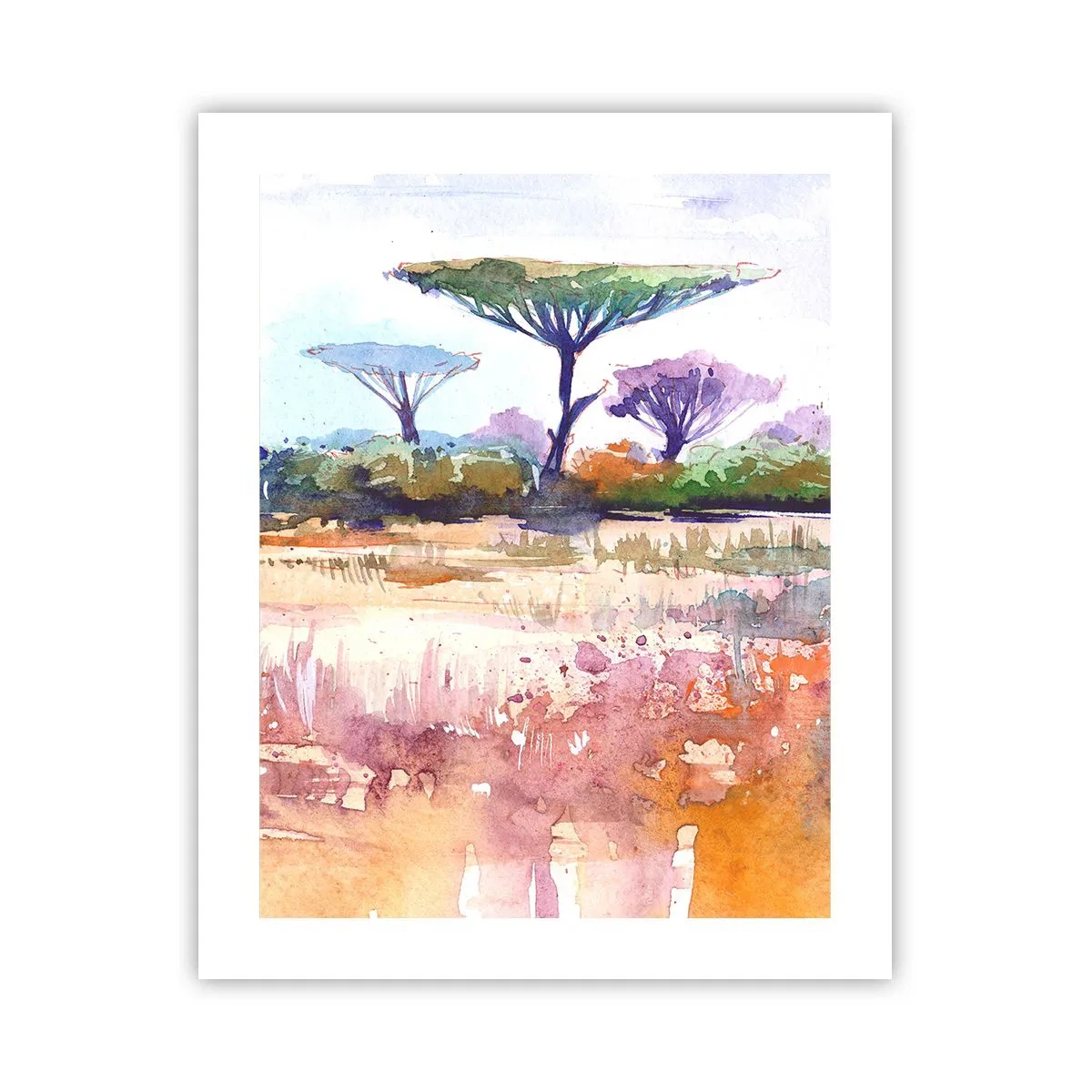 Póster - Colores de la sabana - 40x50 cm