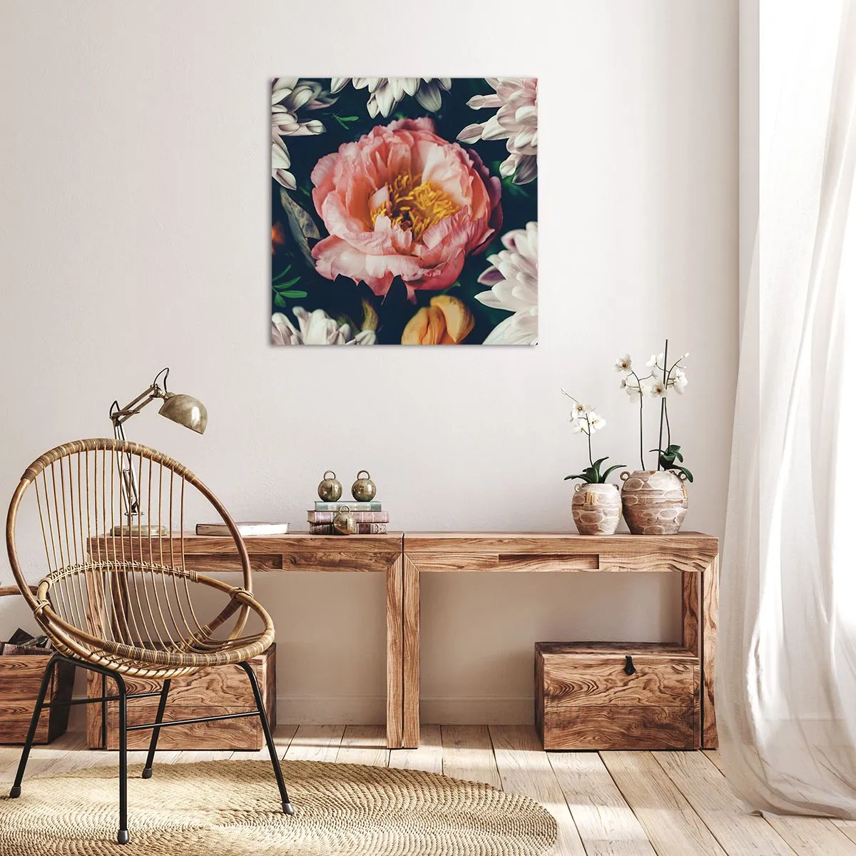 Cuadro sobre lienzo - Impresión de Imagen - Con esplendor barroco - 40x40 cm