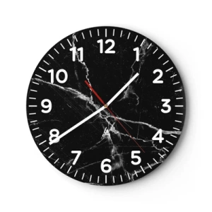 Reloj de pared - Reloj de vidrio - La vida secreta de la piedra - 40x40 cm