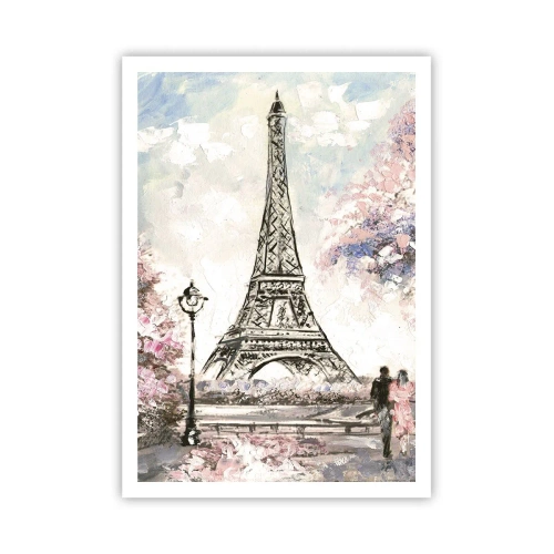 Póster - Un paseo por París en abril - 70x100 cm