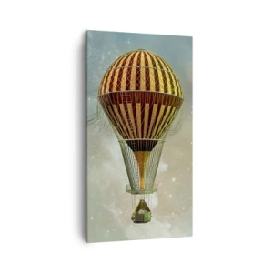 Cuadro sobre lienzo - Impresión de Imagen - Vuelos pioneros - 45x80 cm