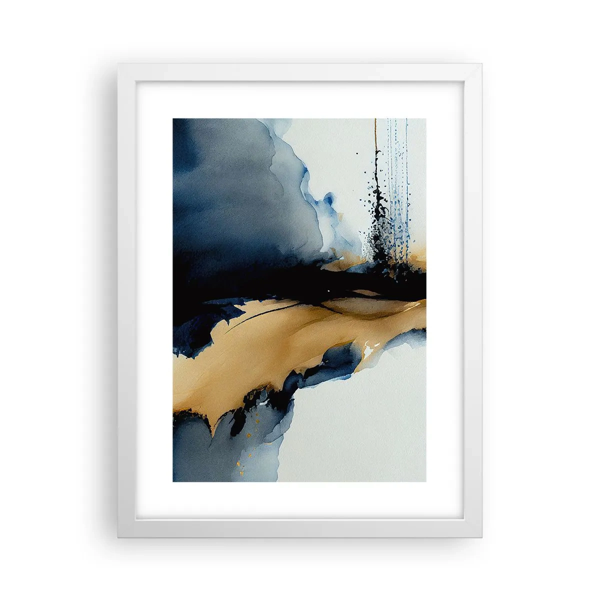 Póster en marco blanco - Tras el telón - 30x40 cm