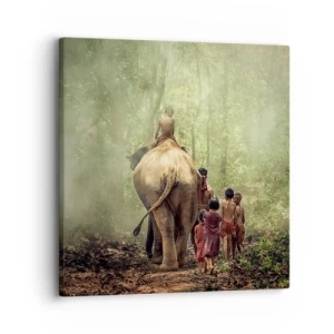 Cuadro sobre lienzo - Impresión de Imagen - El nuevo libro de la selva - 30x30 cm