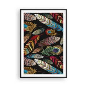 Póster en marco negro - Carnaval de las aves - 61x91 cm