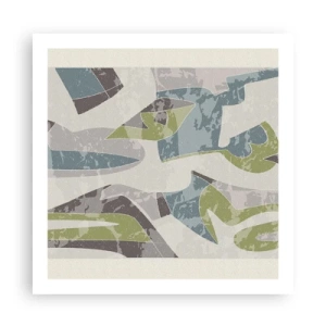 Póster - Composición tras vidriera - 60x60 cm