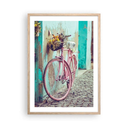 Póster en marco roble claro - Ahora mismo vuelvo - 50x70 cm