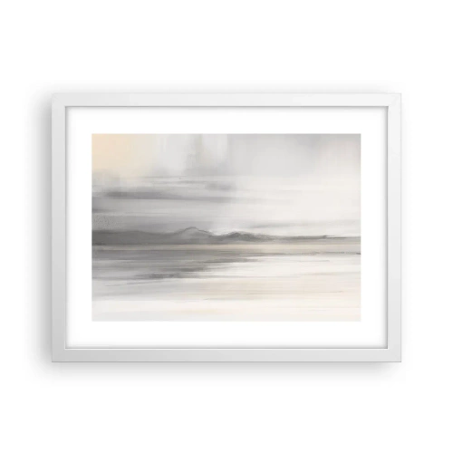 Póster en marco blanco - Una distancia reflexiva - 40x30 cm