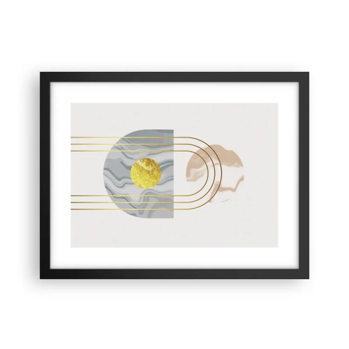 Póster en marco negro - Brillo y resplandor - 40x30 cm