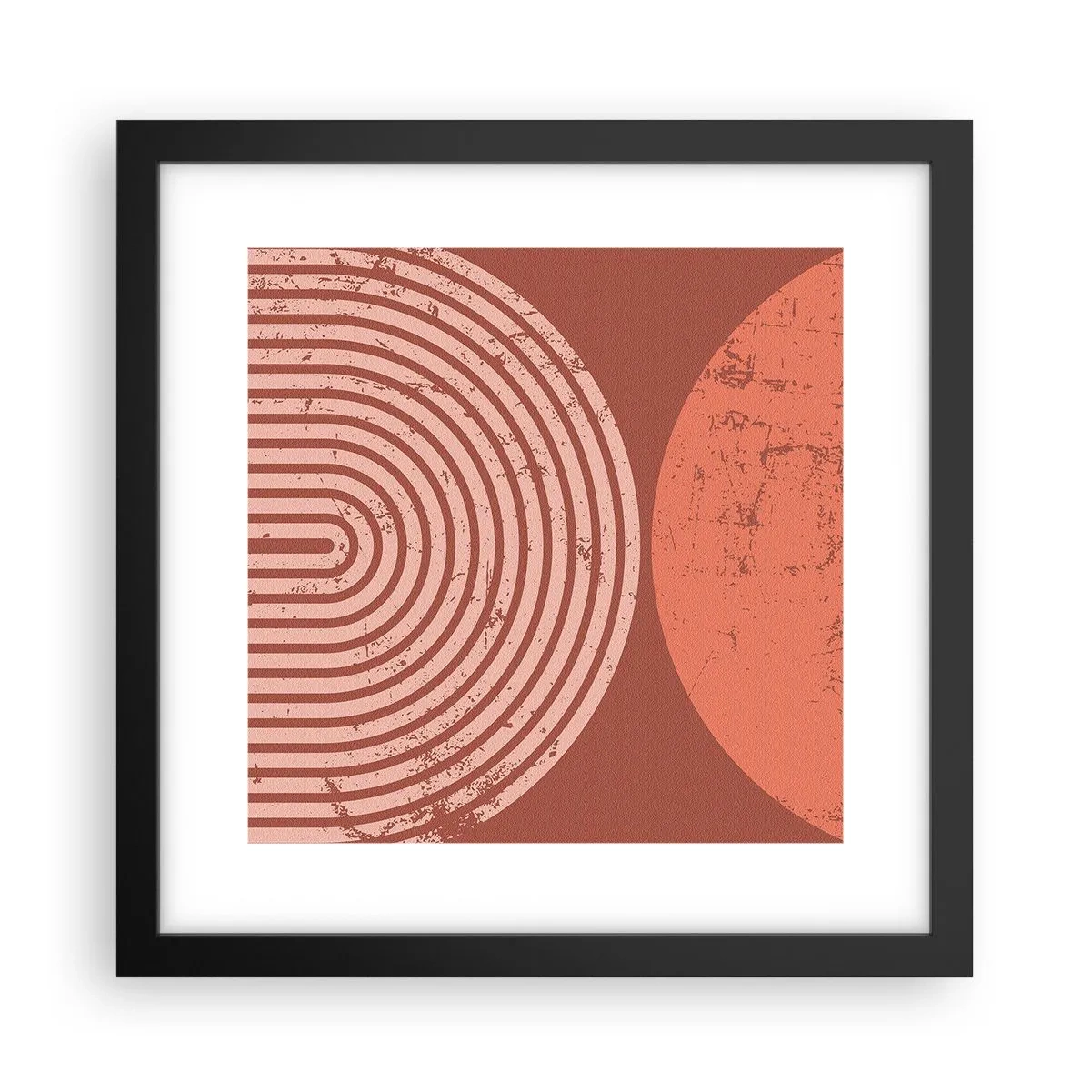 Póster en marco negro - Estrecha relación - 30x30 cm