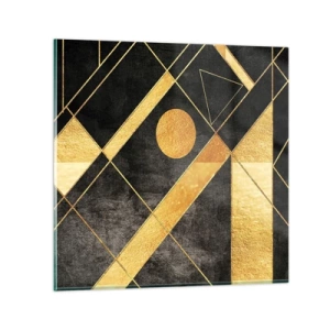 Cuadro sobre vidrio - Impresiones sobre Vidrio - Sol del desierto - 40x40 cm