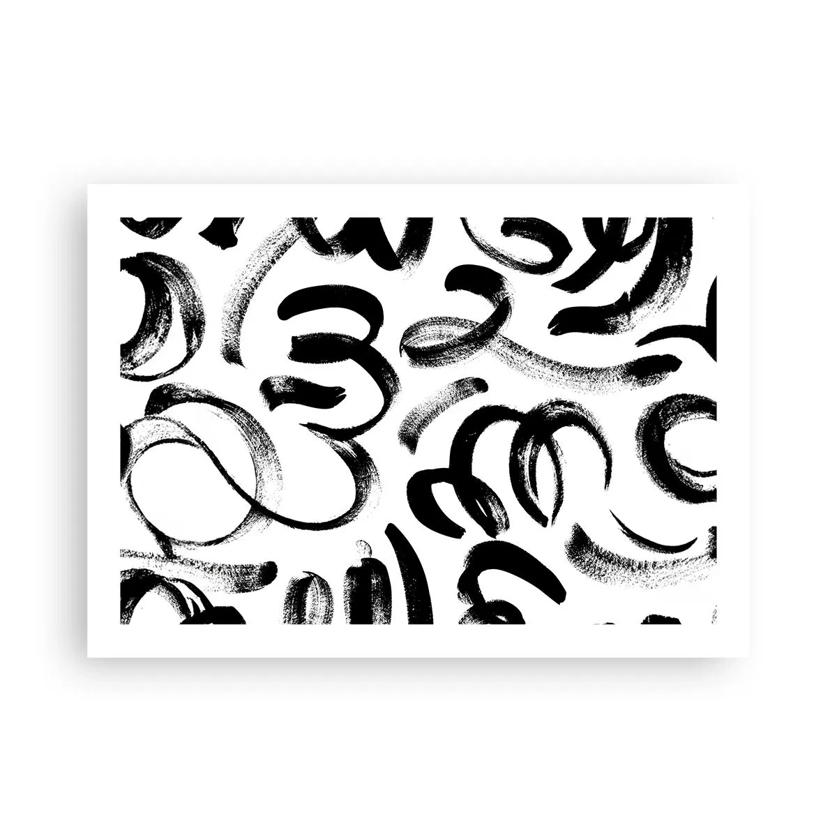 Póster - Negro sobre blanco - 70x50 cm