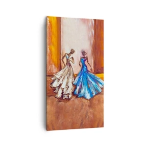 Cuadro sobre lienzo - Impresión de Imagen - Un elegante dúo - 45x80 cm