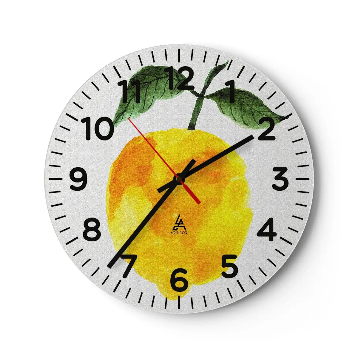 Reloj de pared - Reloj de vidrio - Cómo conocer el sabor del sol - 30x30 cm