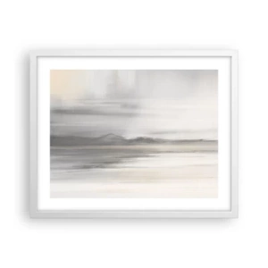 Póster en marco blanco - Una distancia reflexiva - 50x40 cm